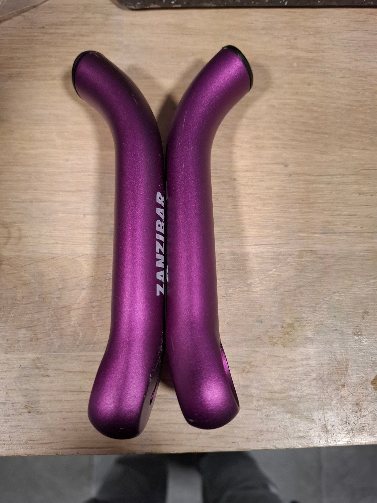 Bar ends VTT Vintage - Tranz X Zanzibar violet anodisé, Enlèvement