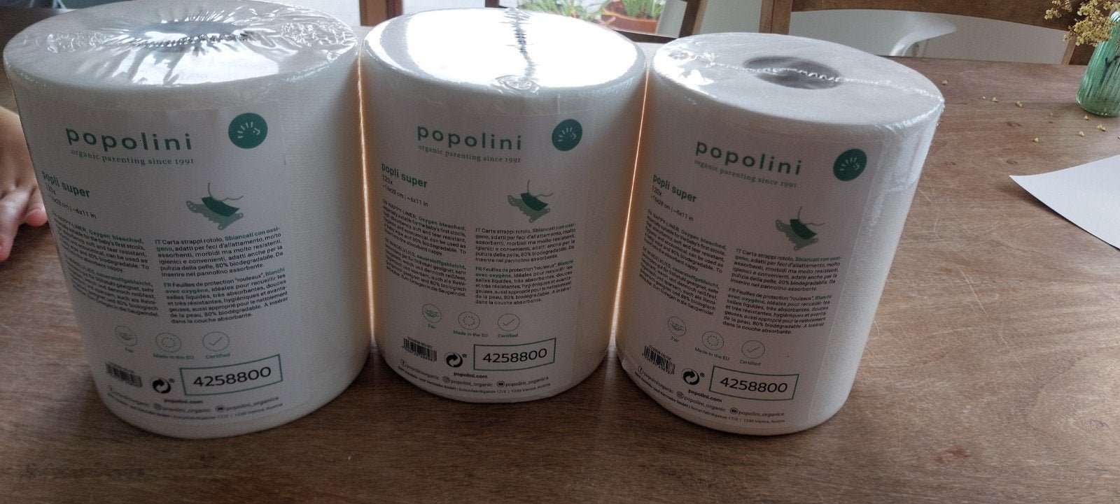 popolini rollen 3 stuks, Ophalen of Verzenden, Nieuw