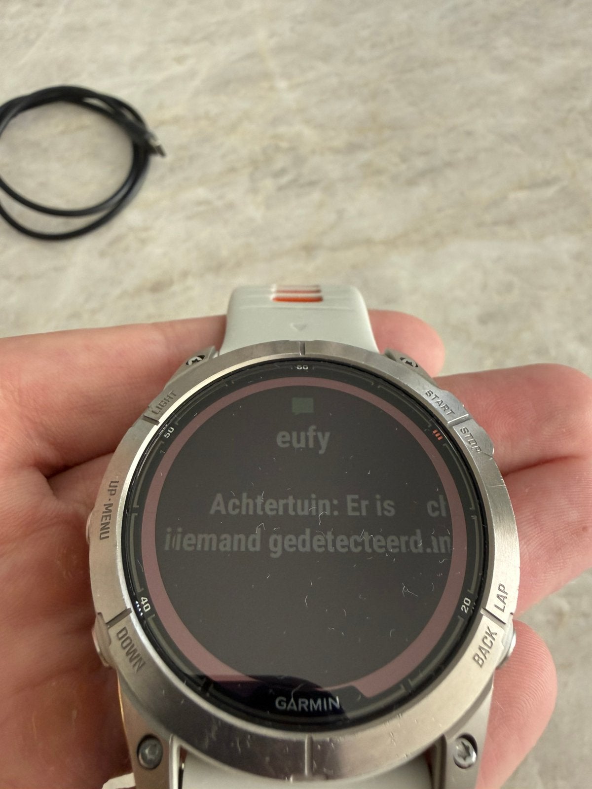 Garmin Fenix 7X Pro solar saffierglas 51mm, Ophalen, Zo goed als nieuw, Geel