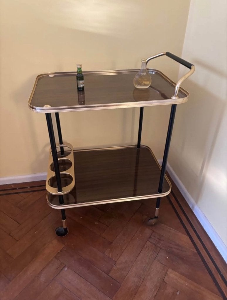 Vintage design serveerwagen, Antiek en Kunst, Ophalen