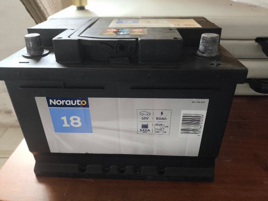 Autobatterij Norauto 18 -  60 Ah  - 540 A, Ophalen, Nieuw