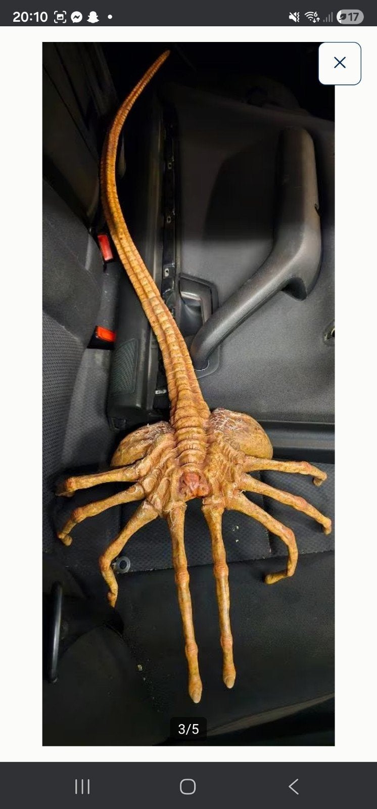 Alien custom facehuger, Ophalen of Verzenden, Film, Beeldje, Replica of Model