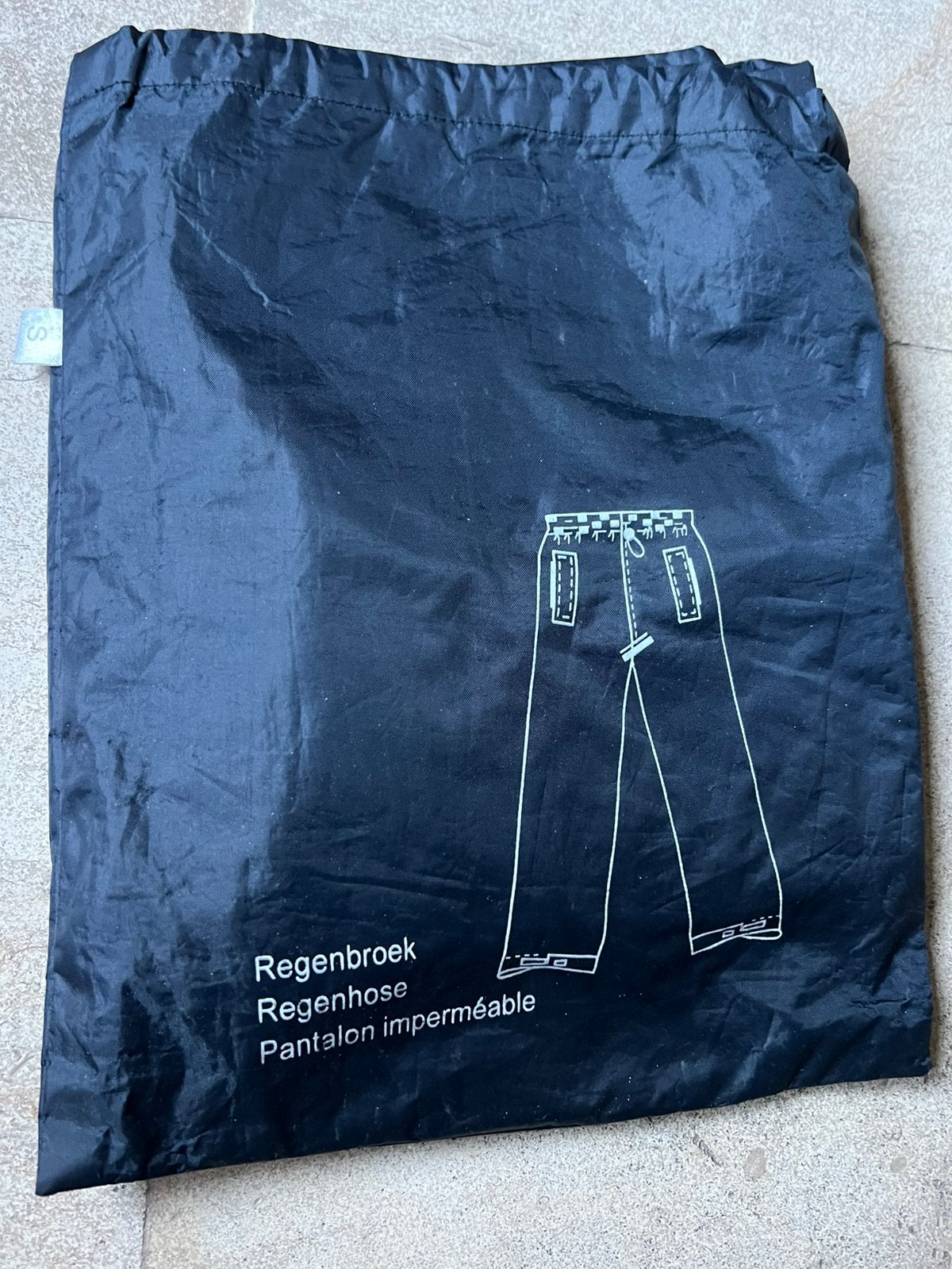 Regenbroek maat smal, Caravanes & Camping, Enlèvement, Comme neuf, Pantalon de pluie, Dames