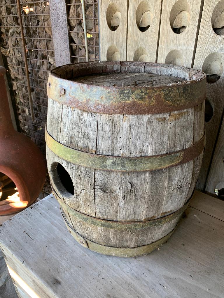 Oude houten portovat, Ophalen