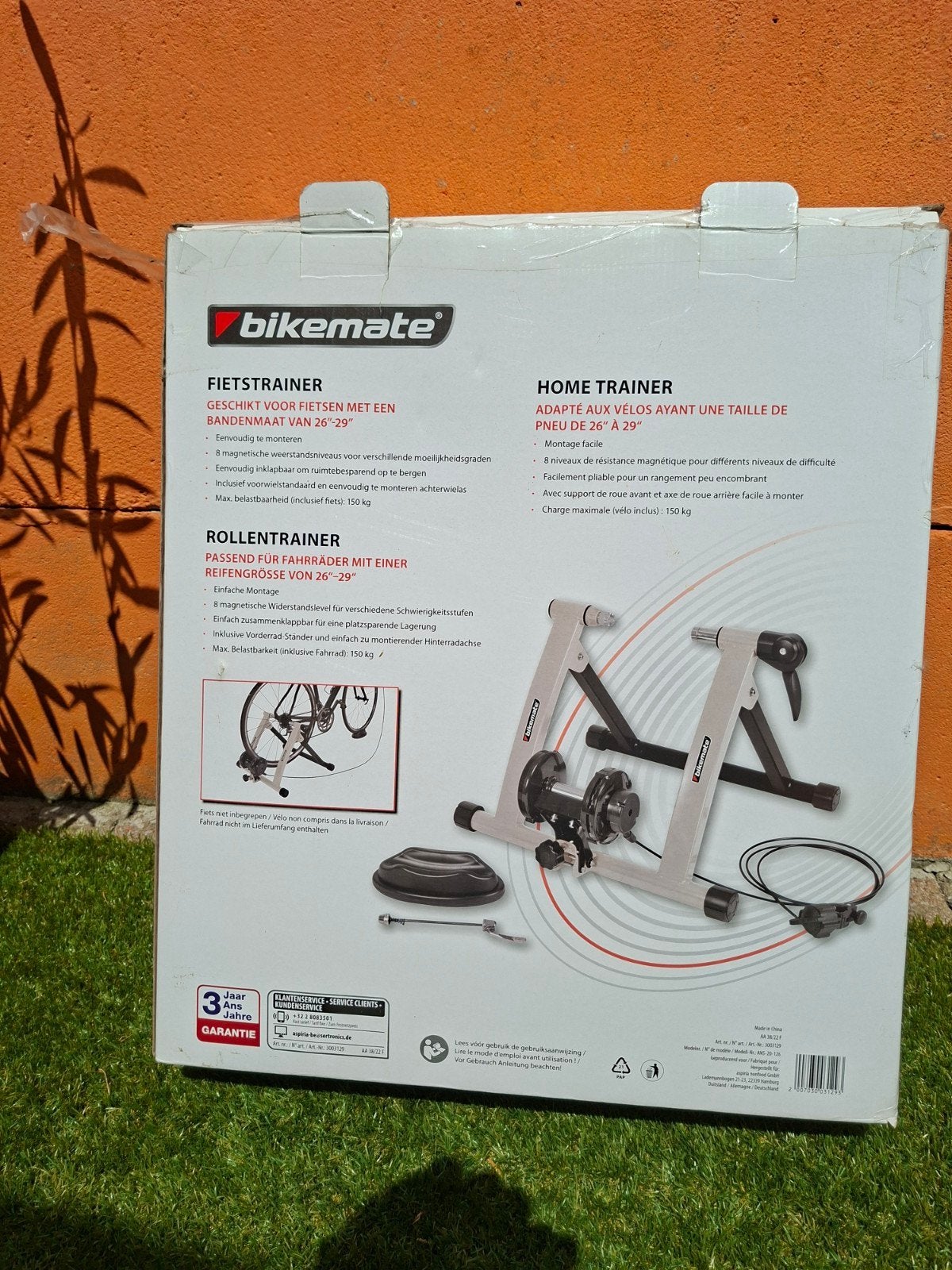 Fietstrainer, Ophalen