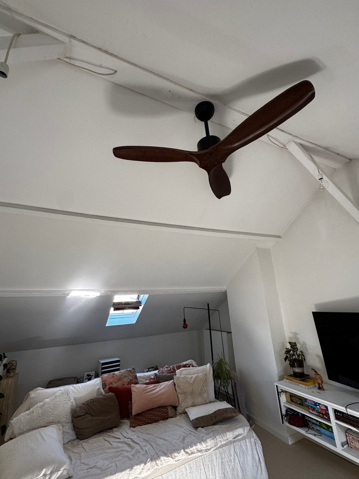 Plafondventilator donkerbruin ARANI, Electroménager, Ventilateurs, Enlèvement, Ventilateur avec télécommande, Neuf, Ventilateur de plafond
