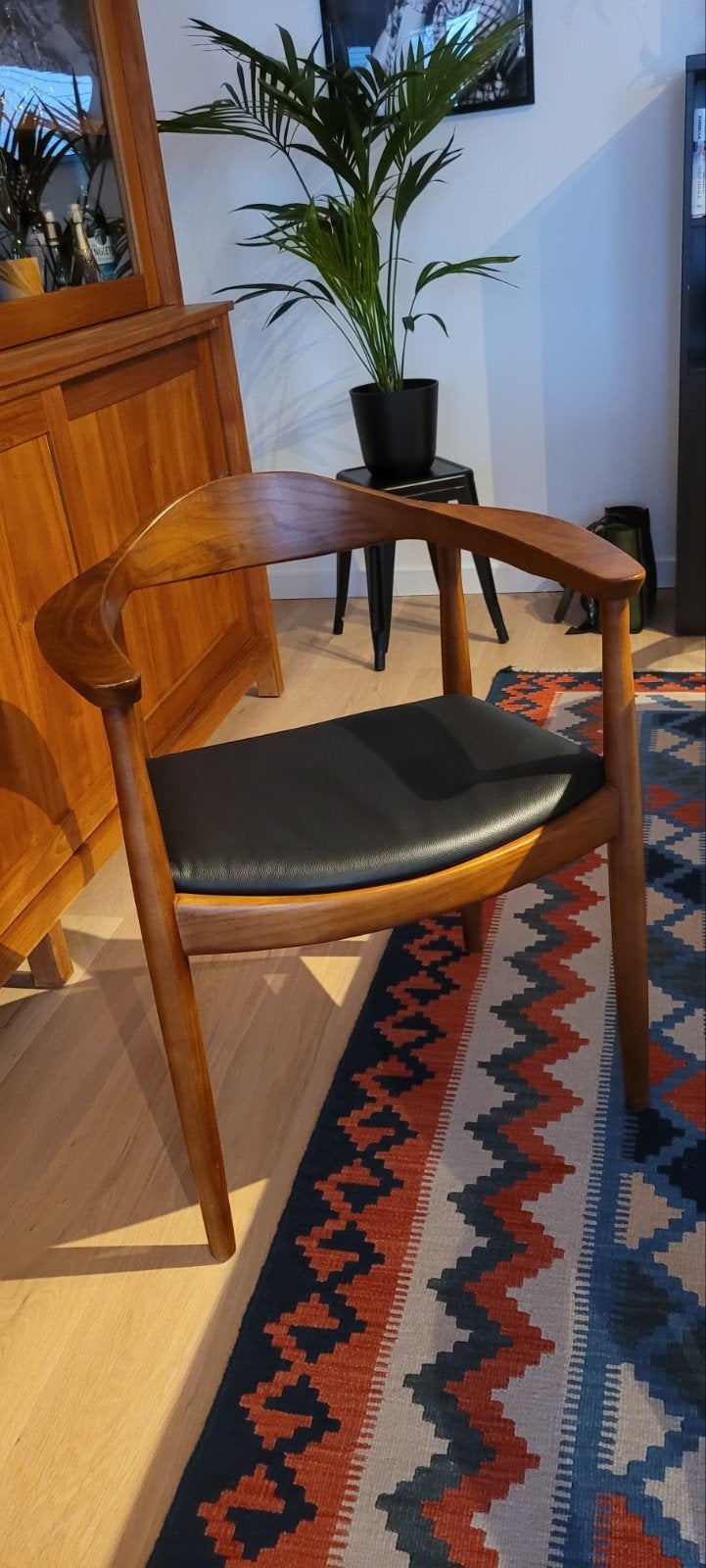 Kennedy chair, Huis en Inrichting, Ophalen, Overige materialen, Zwart, Zo goed als nieuw