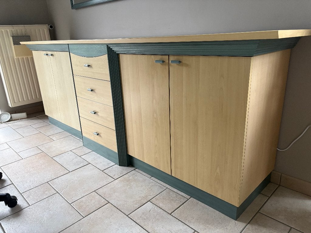 Eetplaats + salontafel en tv meubel, Huis en Inrichting, Complete eetkamers, Ophalen, Gebruikt, Modern, 4 tot 6 stoelen