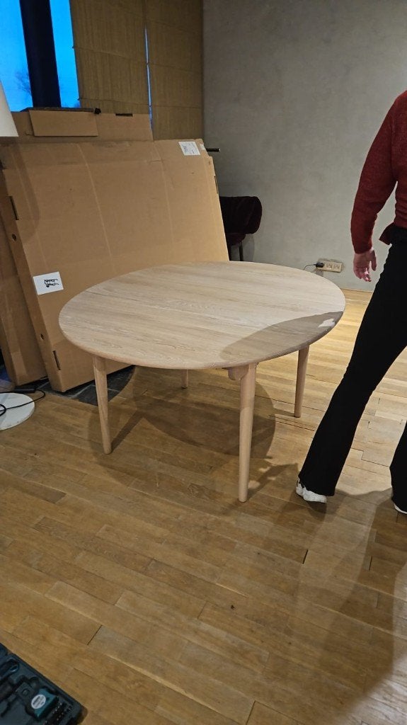 Carl Hansen & Søn CH337 avec rallonge, Maison & Meubles, Neuf, 150 à 200 cm, Cinq personnes ou plus, Scandinavisch