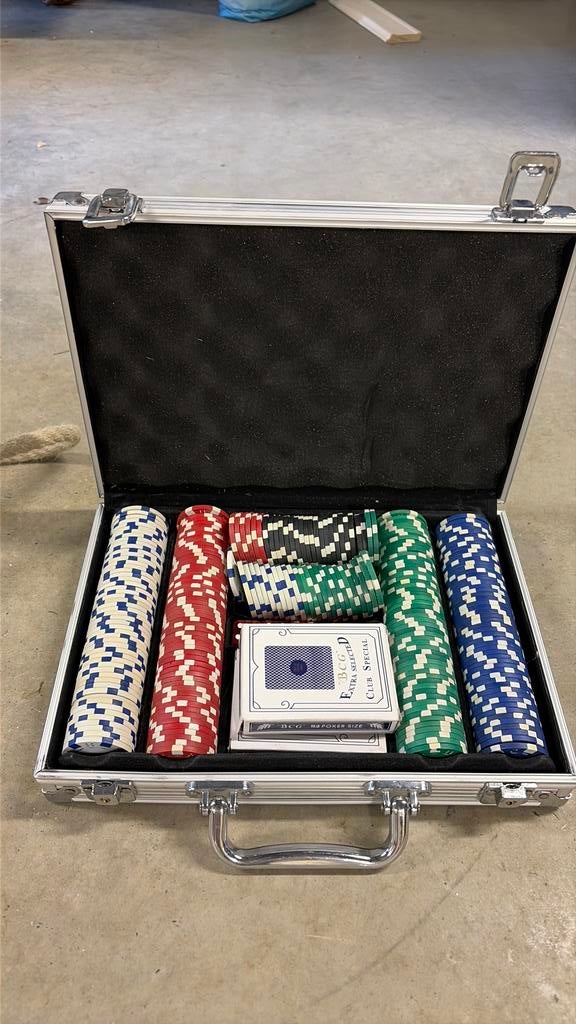 Pokerset, Ophalen, Gebruikt