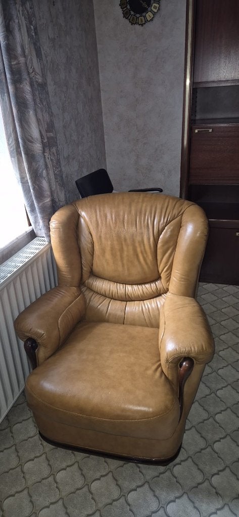 ensemble salon – canapé 3 places et 2 fauteuils assortis, Ophalen, Gebruikt, Overige maten, Rechte bank