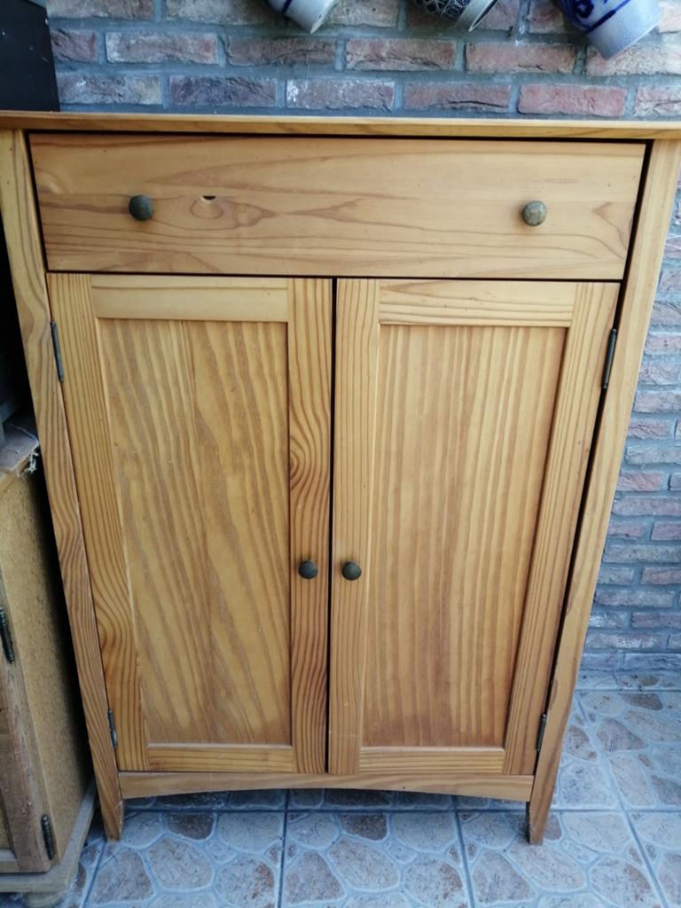 Houten kledingkast met grote lade 125x88x45cm, Huis en Inrichting, Ophalen