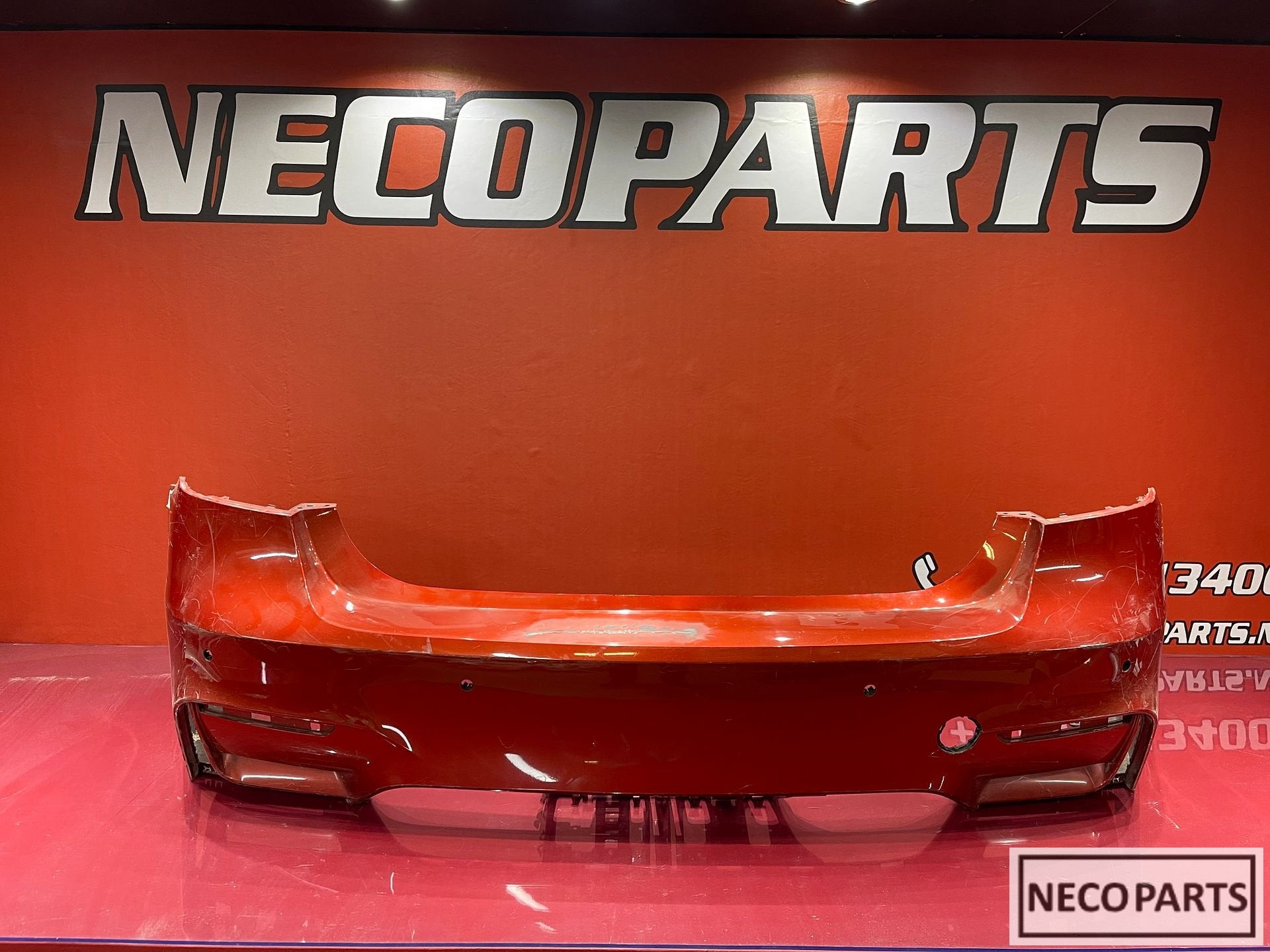 BMW F30 F80 M3 ACHTERBUMPER BUMPER 4xPDC ORIGINEEL, Arrière, -, Haillon arrière, Utilisé