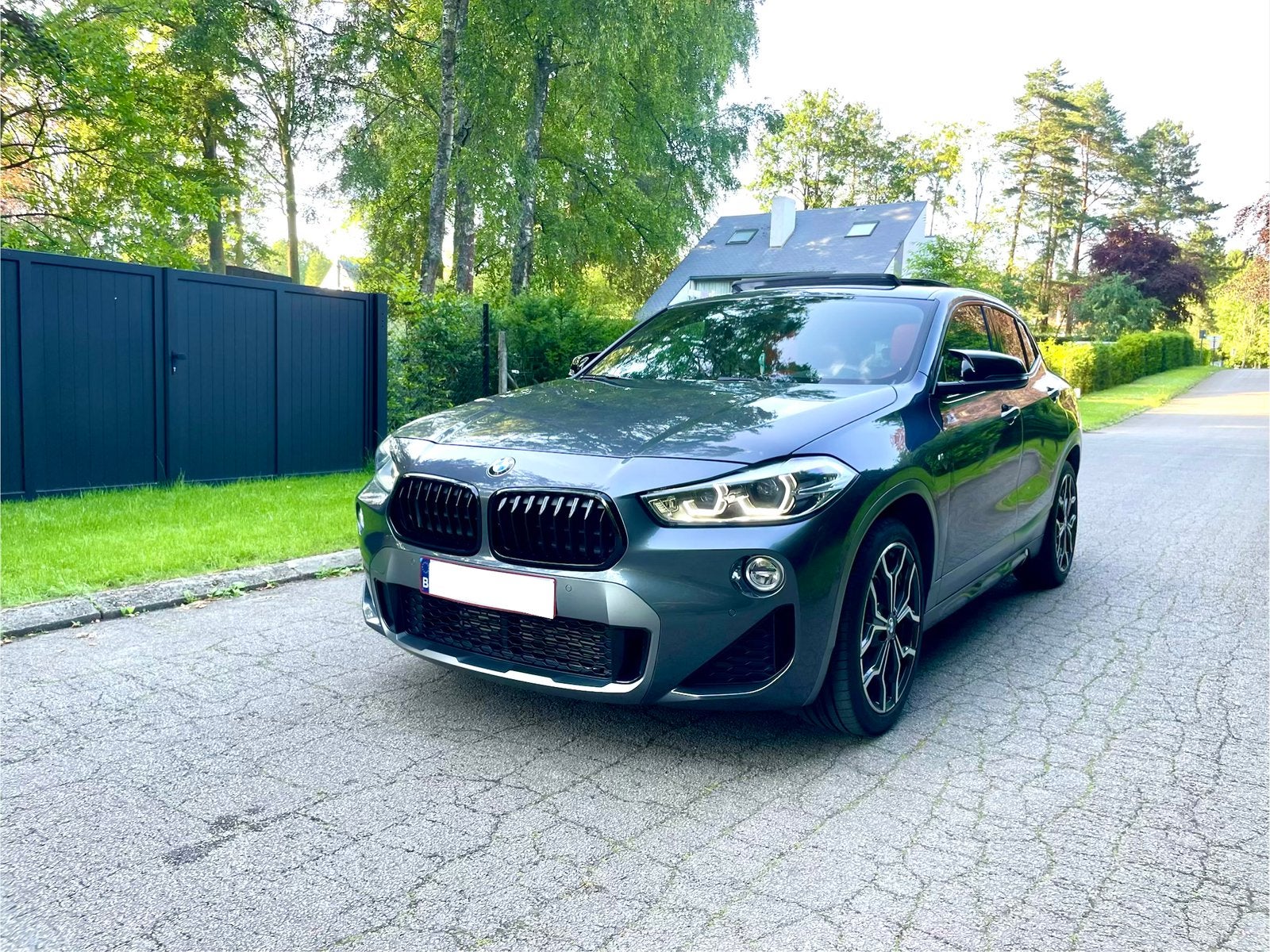 BMW X2 M xDRiVE 2.0i/HEAD-UP/NAVI-PRO/PANO/LEDER/FULL, Autos, Cuir, Argent ou Gris, 6 portes, Euro 6