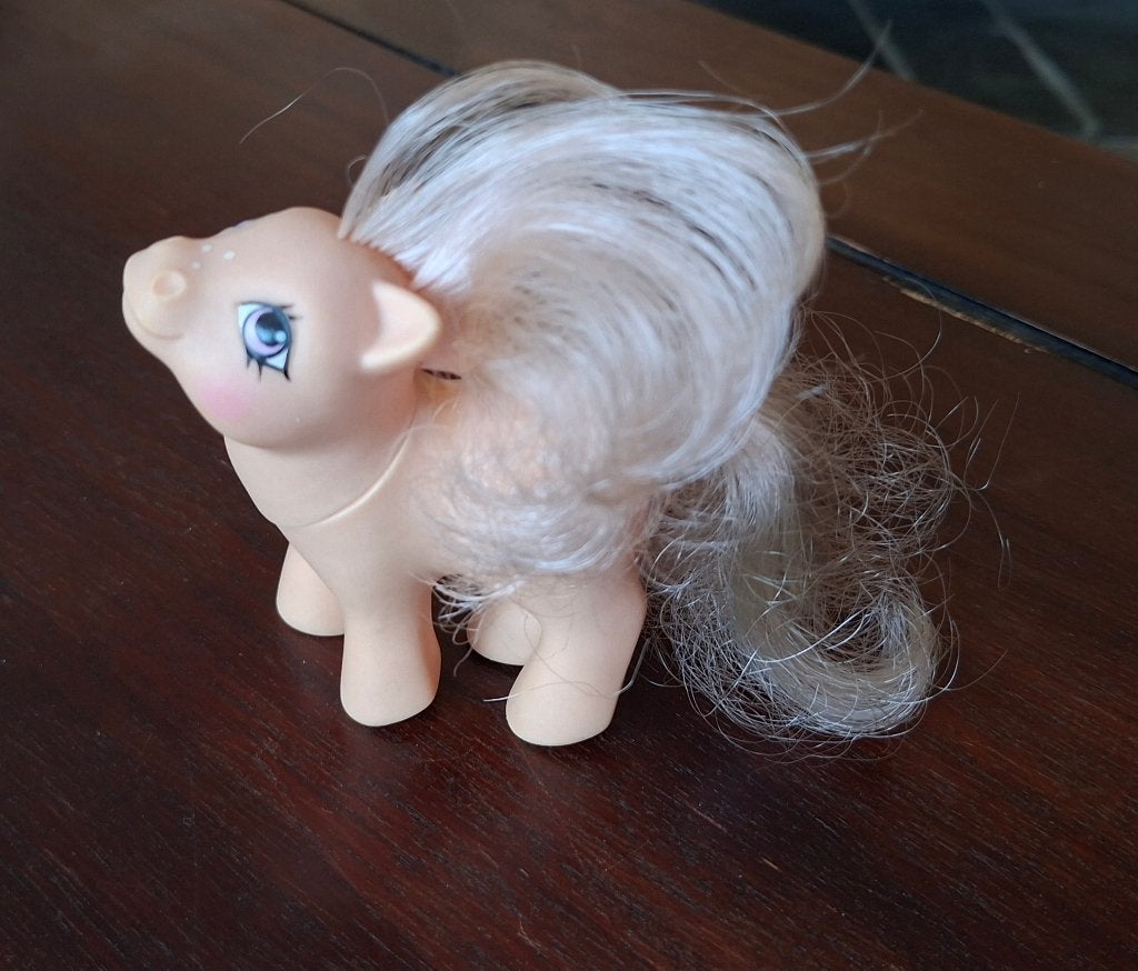 Baby Cotton Candy Petit Poney G1 1984 Vintage, Collections, Enlèvement ou Envoi, Utilisé