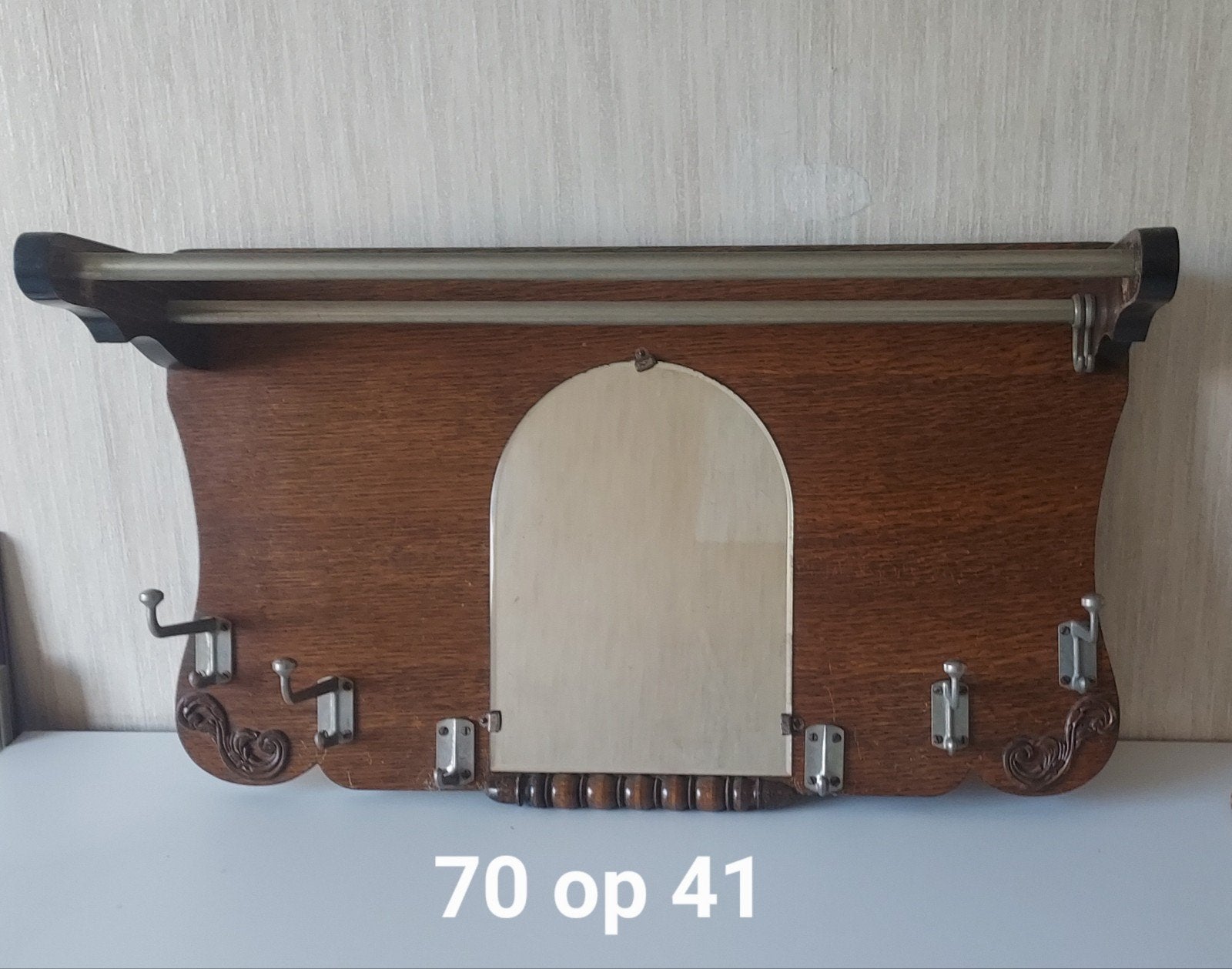 oude kapstok - porte-manteau, Ophalen, Gebruikt, Hout