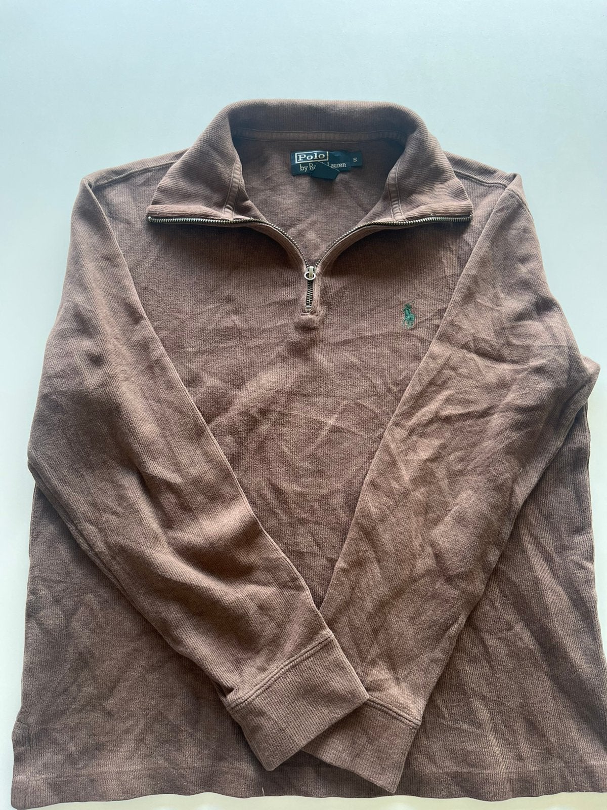 Polo ralph raulen, Kleding | Heren, Truien en Vesten, Ophalen of Verzenden, Zo goed als nieuw, Maat 46 (S) of kleiner, Bruin