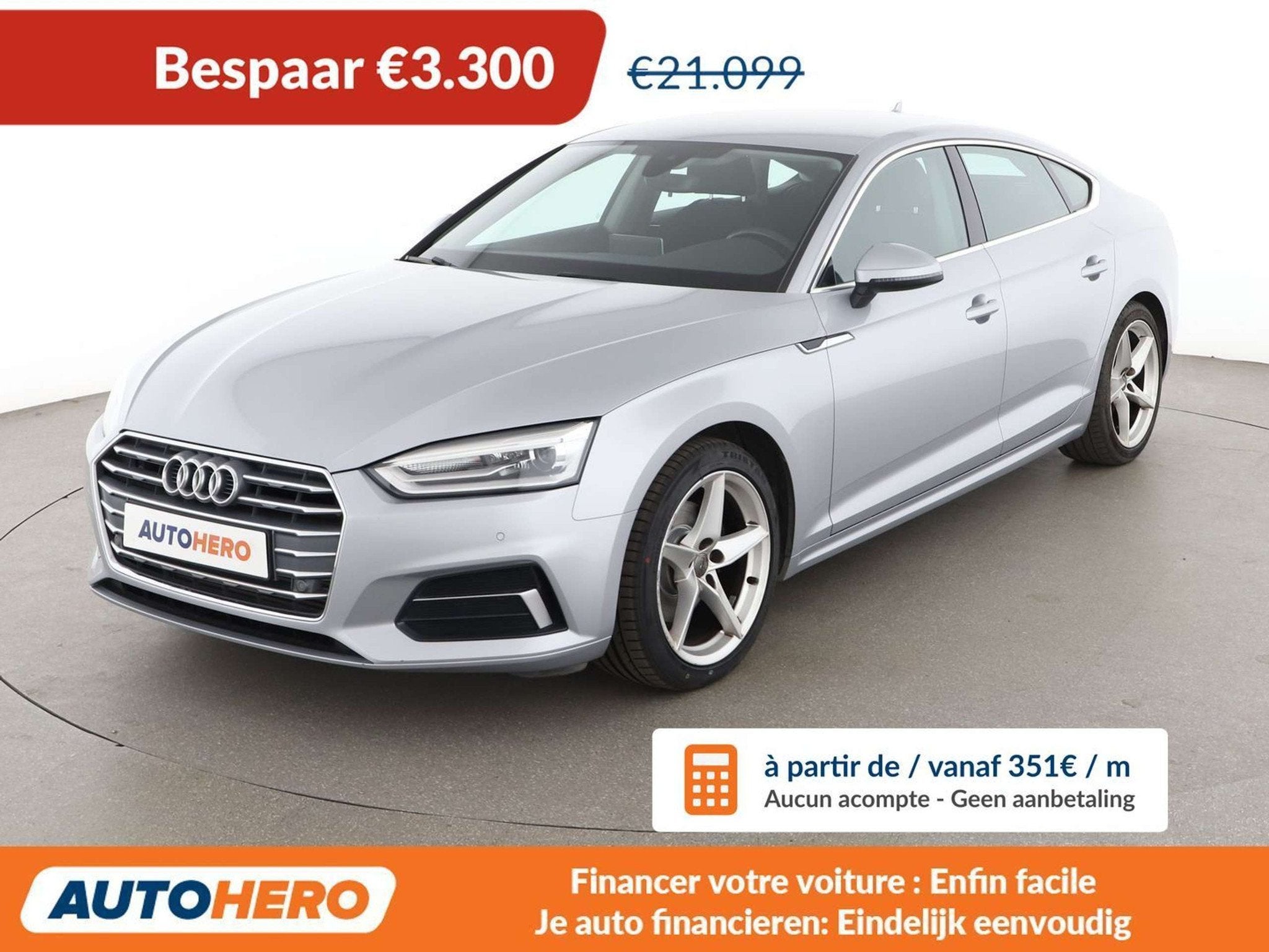 Audi A5 2.0 TFSI Sport (année de construction 2018), Autos, Audi, Achat, Euro 6, 1535 kg, Noir
