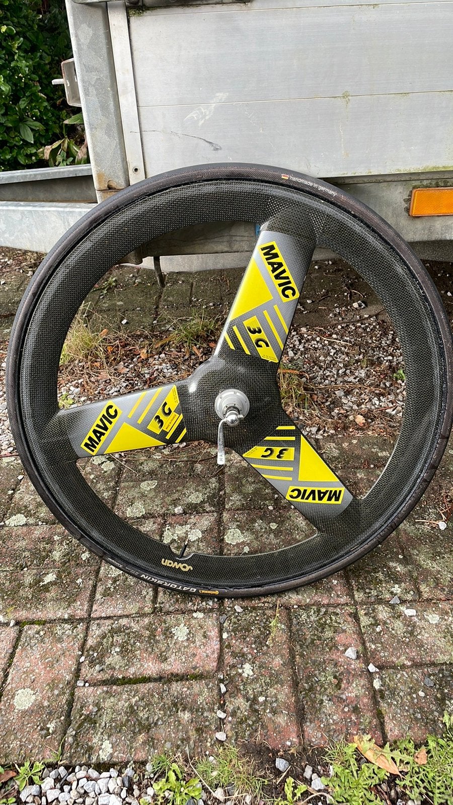 Roue Mavic 3G avec boyau continental, Enlèvement, Comme neuf, Roue, Carbone