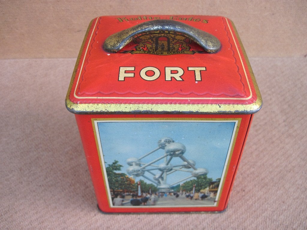 Expo 58 Fort koffie blik, Ophalen of Verzenden