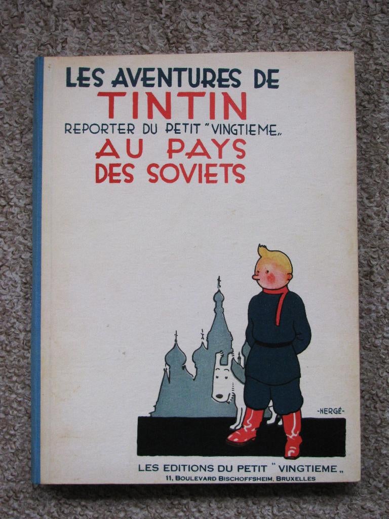 Tintin au Pays des Soviets - hardcover 1980 - nr 312 van 400, Livres, Enlèvement ou Envoi, Une BD, Comme neuf, Herge