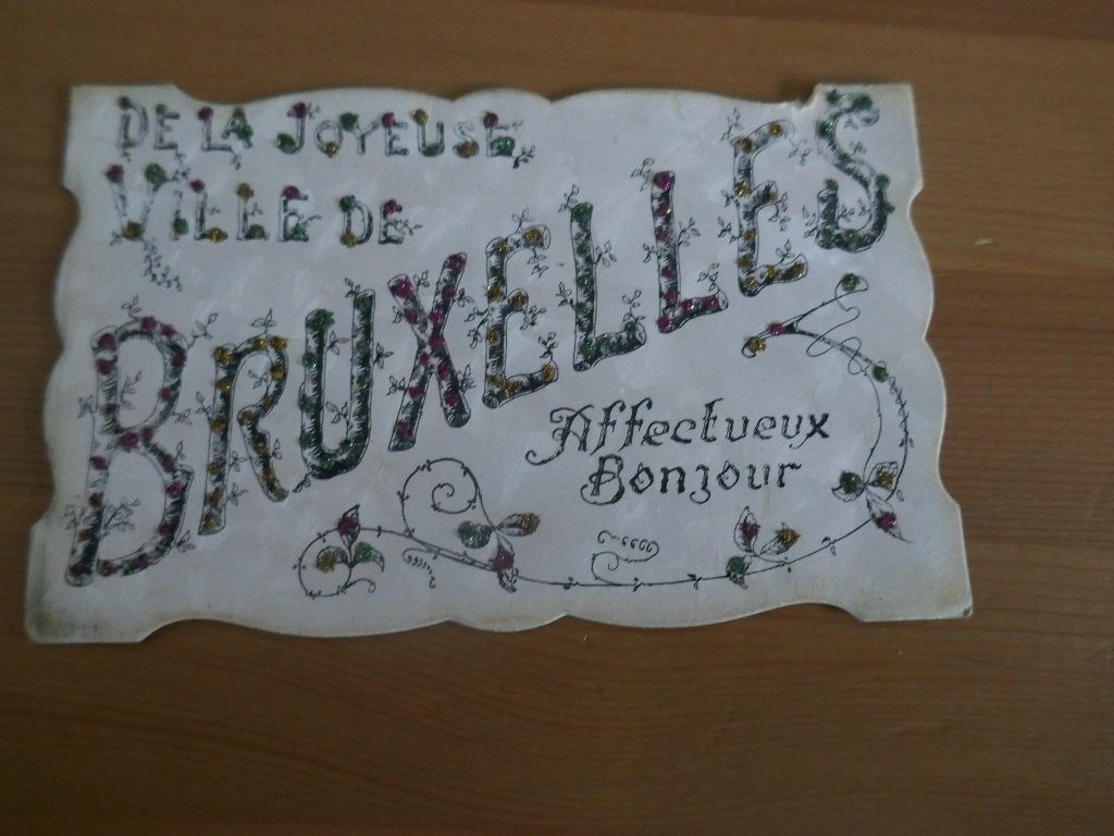 bruxelles de la joyeuse ville de bruxelles affectuex bonjour, Envoi, Non affranchie, Bruxelles (Capitale)