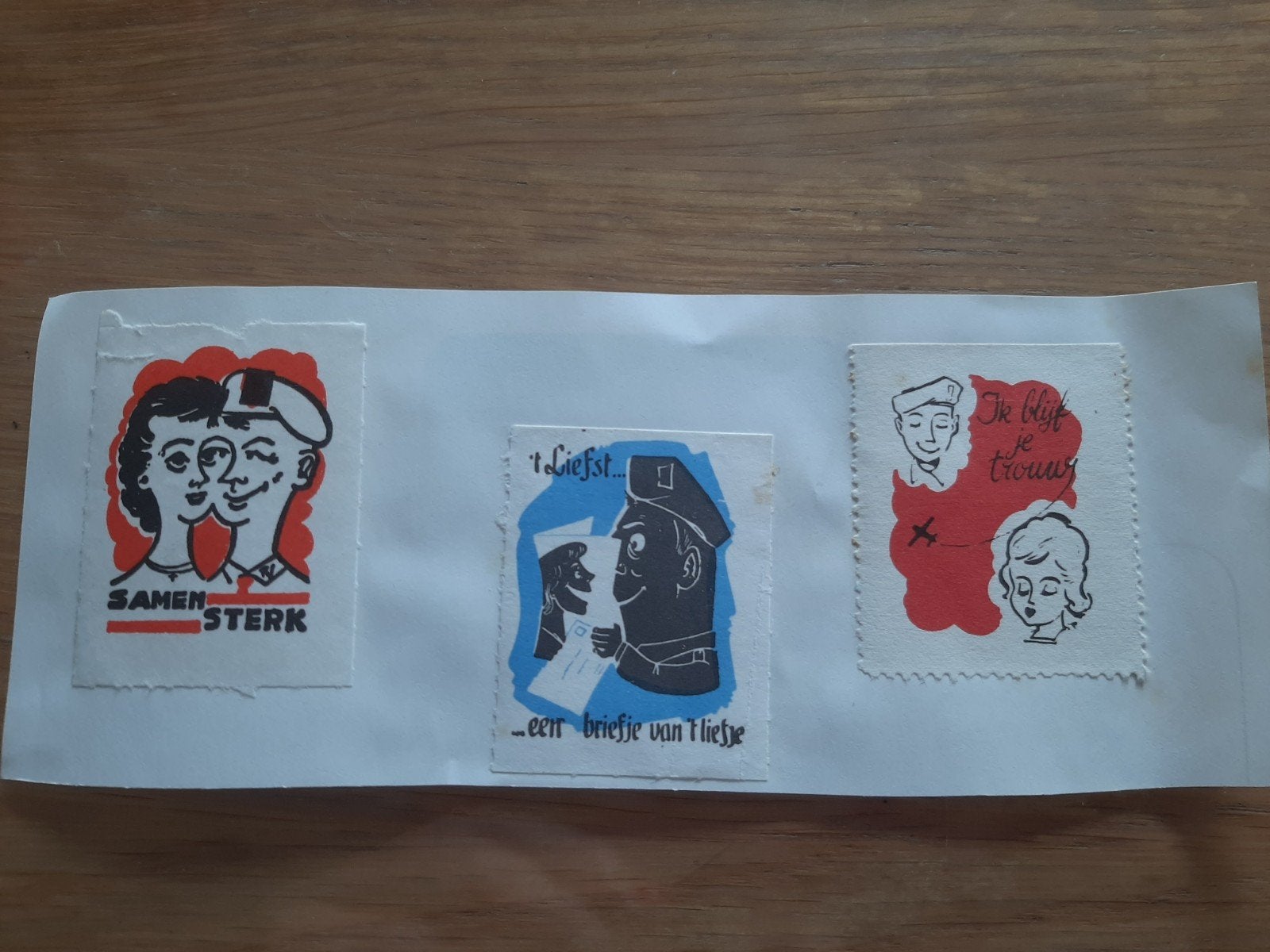 3 timbres belges anciens pour le courrier et la propagande, Enlèvement ou Envoi