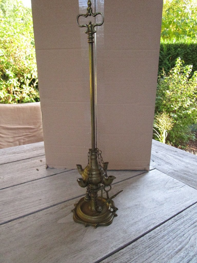 walvisolie lamp, Ophalen, Overige materialen