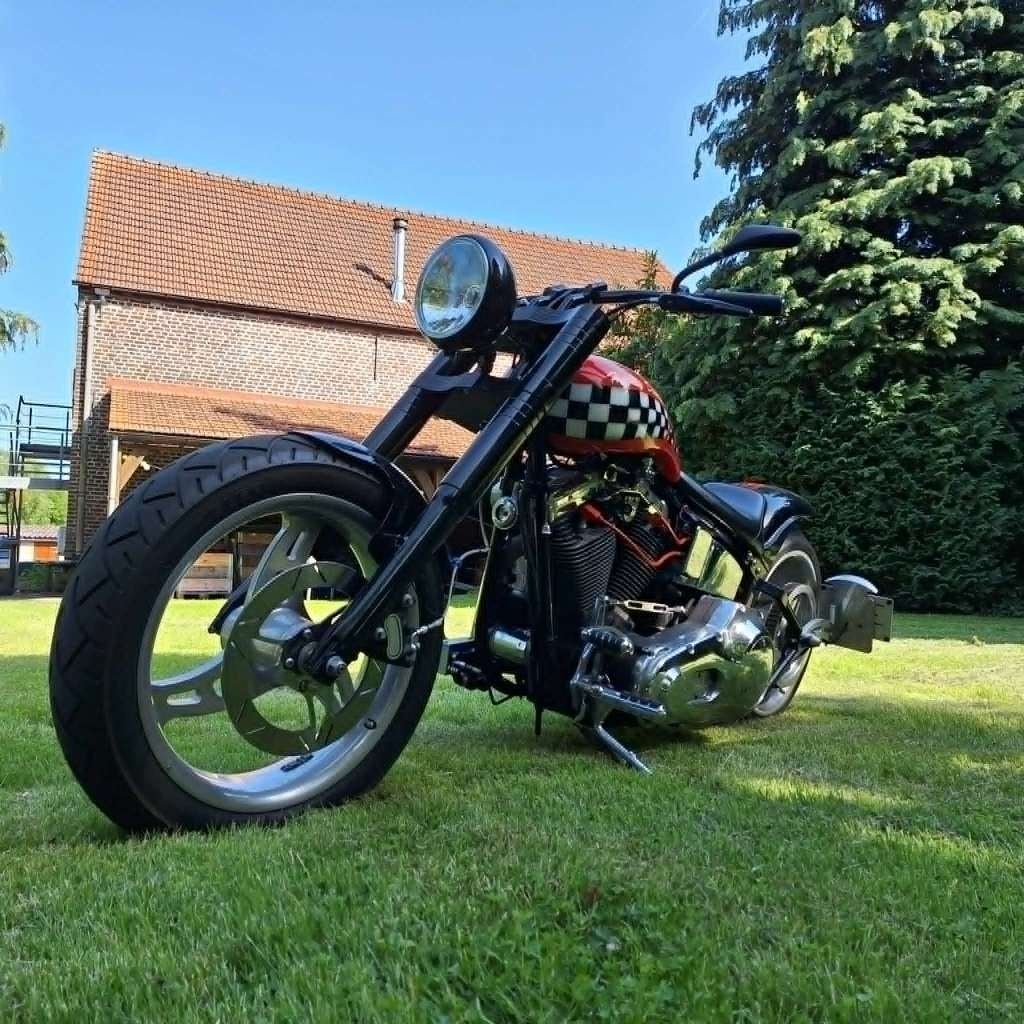 Harley Davidson Softail customized, 2 cilinders, Occasion, 1340 cc, Chopper