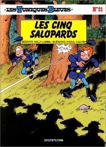Les tuniques bleues, Plusieurs BD, Enlèvement, Utilisé, Lambil & Cauvin