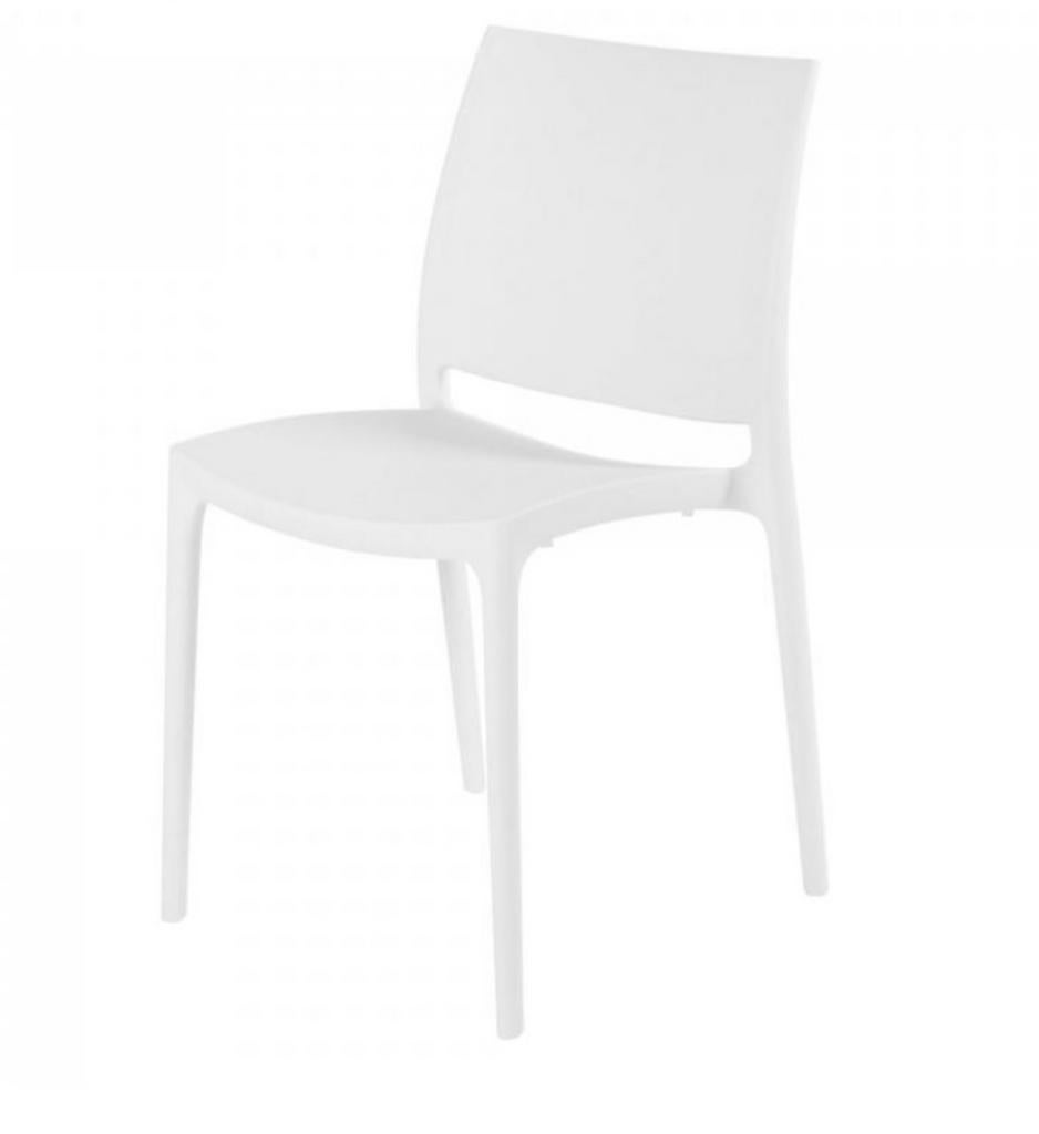 Stapelstoel wit, Huis en Inrichting, Stoelen, Ophalen, Nieuw, Wit, Eén