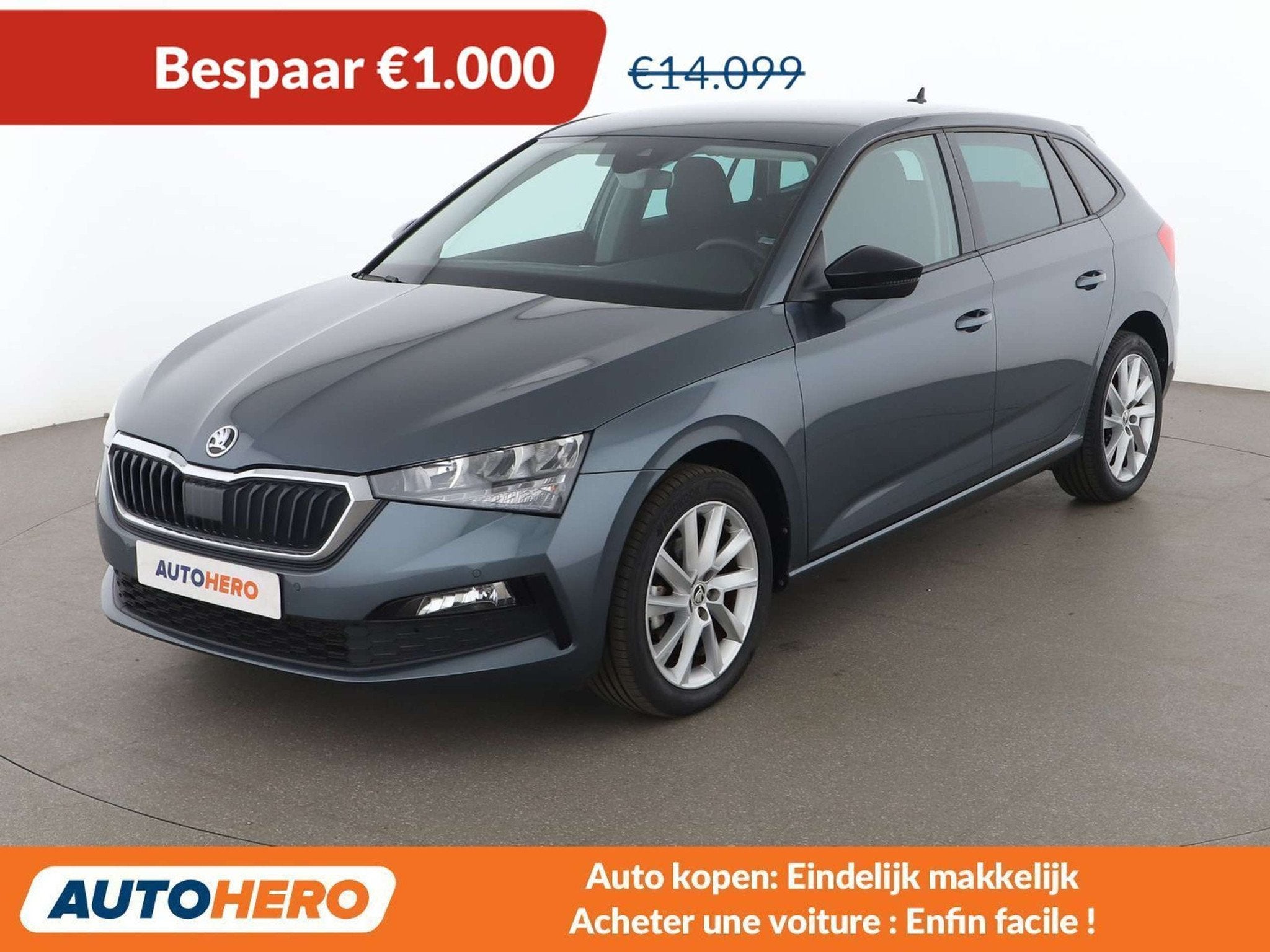 Skoda Scala 1.0 TSI Ambition (année de construction 2019), Autos, 1209 kg, Noir, 5 portes, Volant multifonction