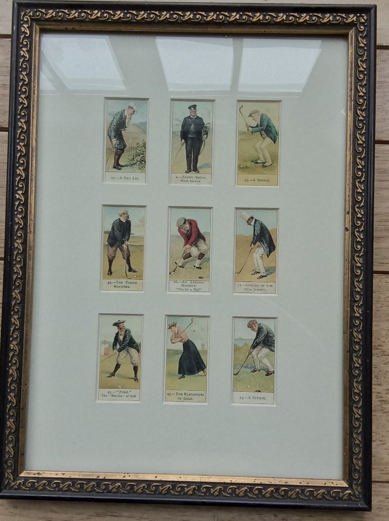 Reproduction de golfeurs, Antiquités & Art, Art | Dessins & Photographie, Enlèvement ou Envoi, Reproduction, Estampe, Encadré