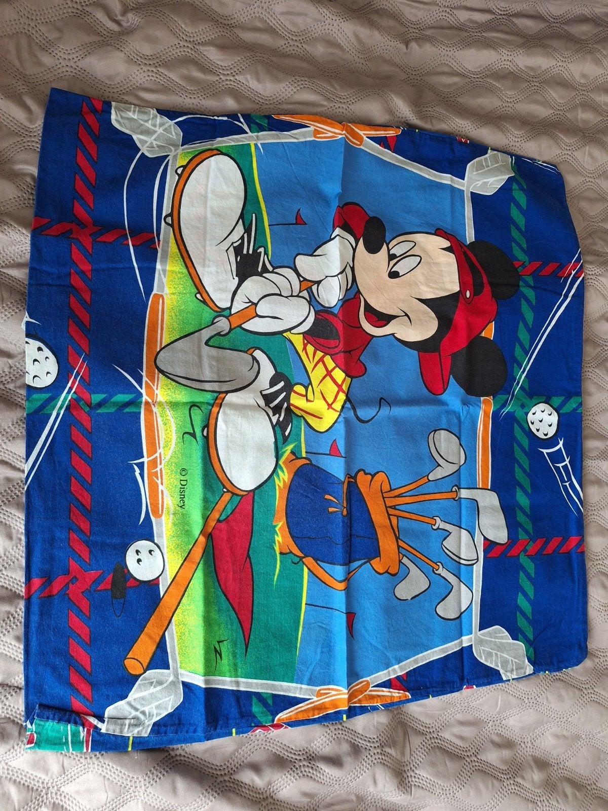 Housse de couette Disney Mickey Mouse avec taie d'oreiller, Enlèvement ou Envoi, Utilisé