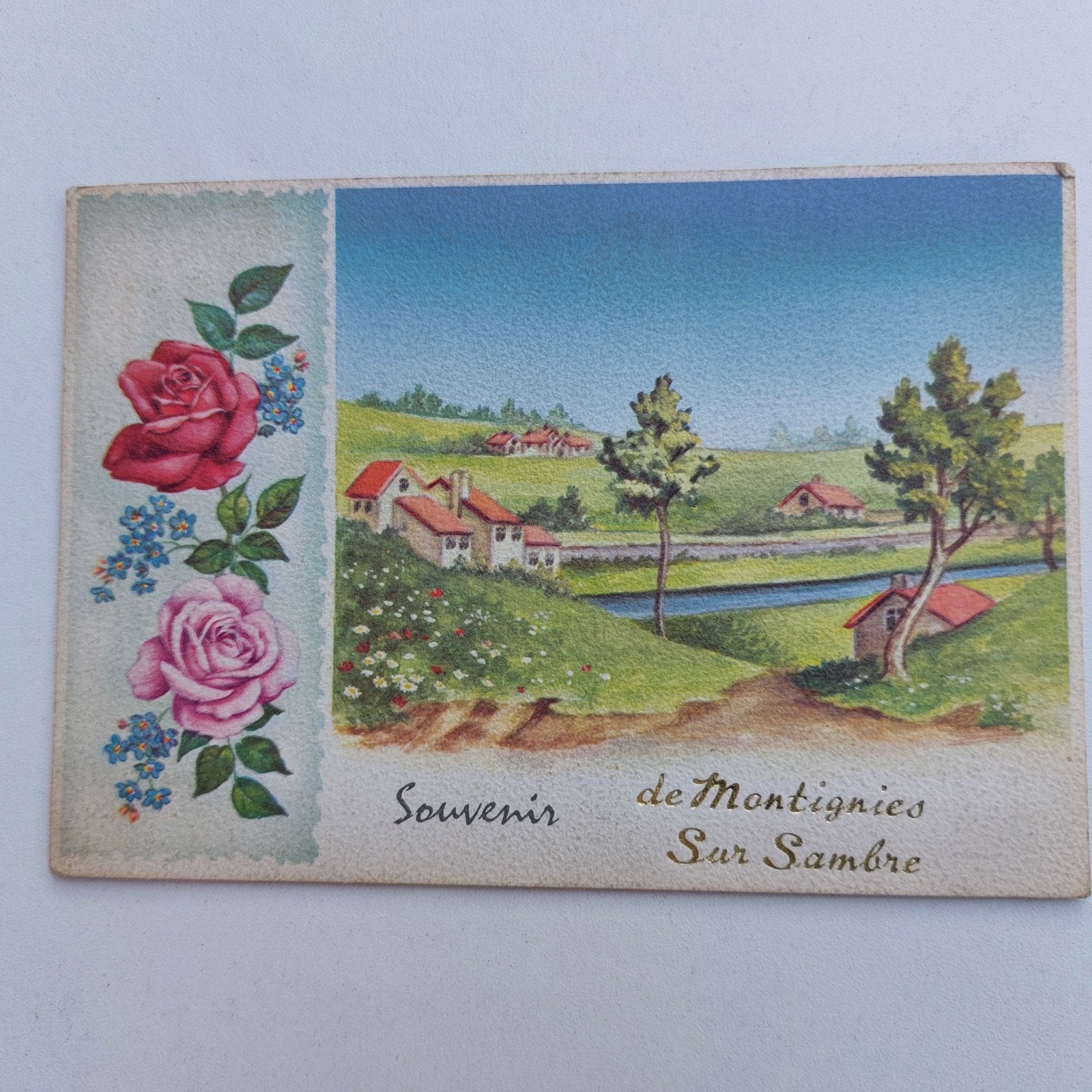 Postkaartje uit Montignies sur Sambre, Ophalen of Verzenden