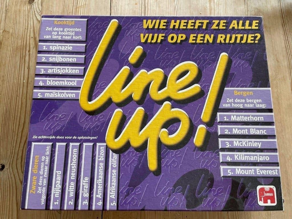 Gezelschapsspel Line up, Ophalen of Verzenden, Zo goed als nieuw, JUMBO