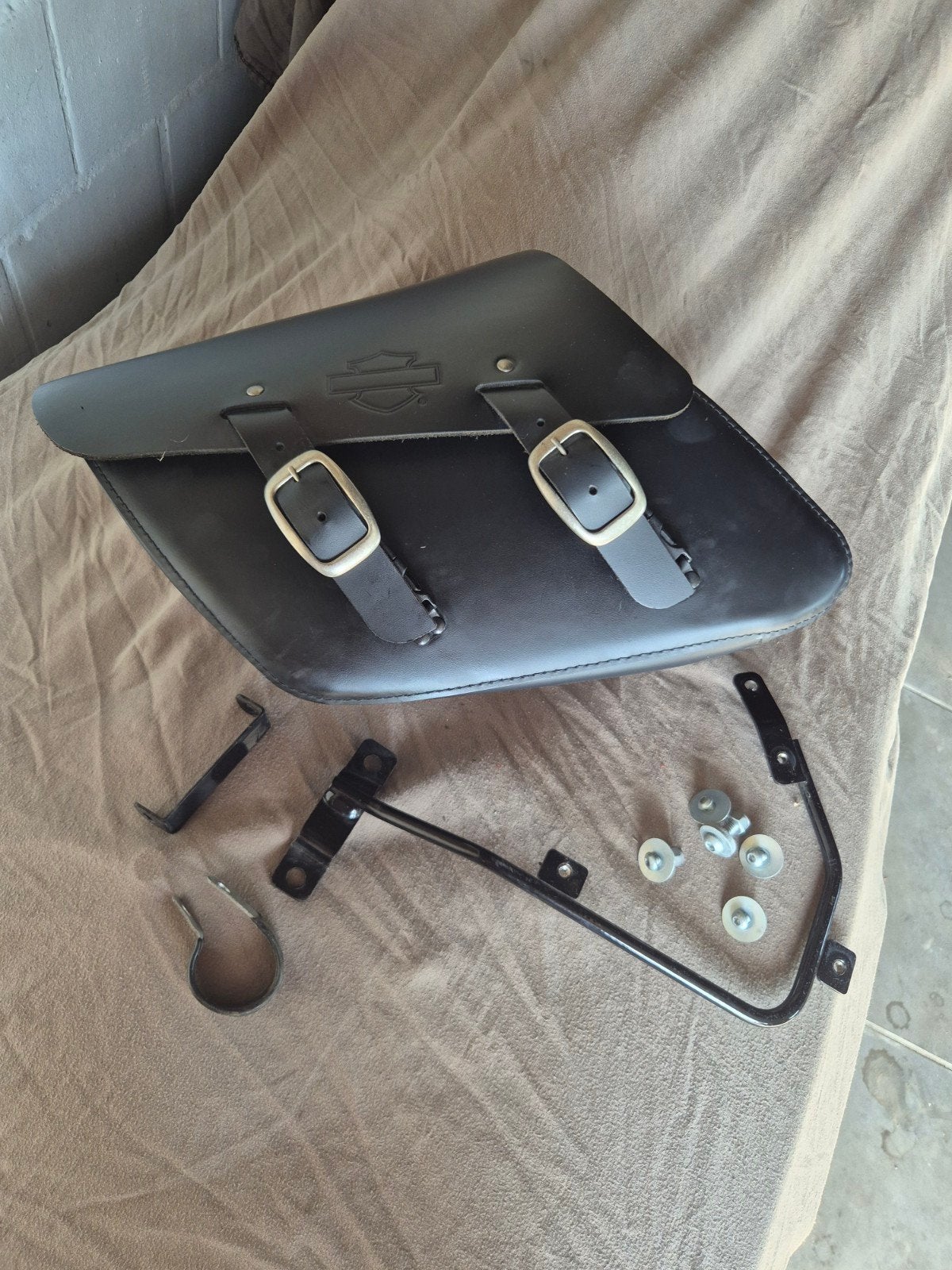 Harley Davidson Sportster swingarm tas, Motoren, Ophalen