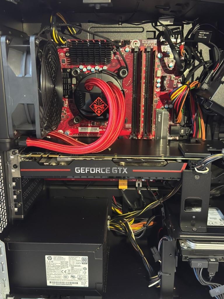 Game PC HP Omen - GTX 1080, Waterkoeler, i7, Win 10, SSD/HDD, HP Omen, HDD, Enlèvement ou Envoi, Reconditionné