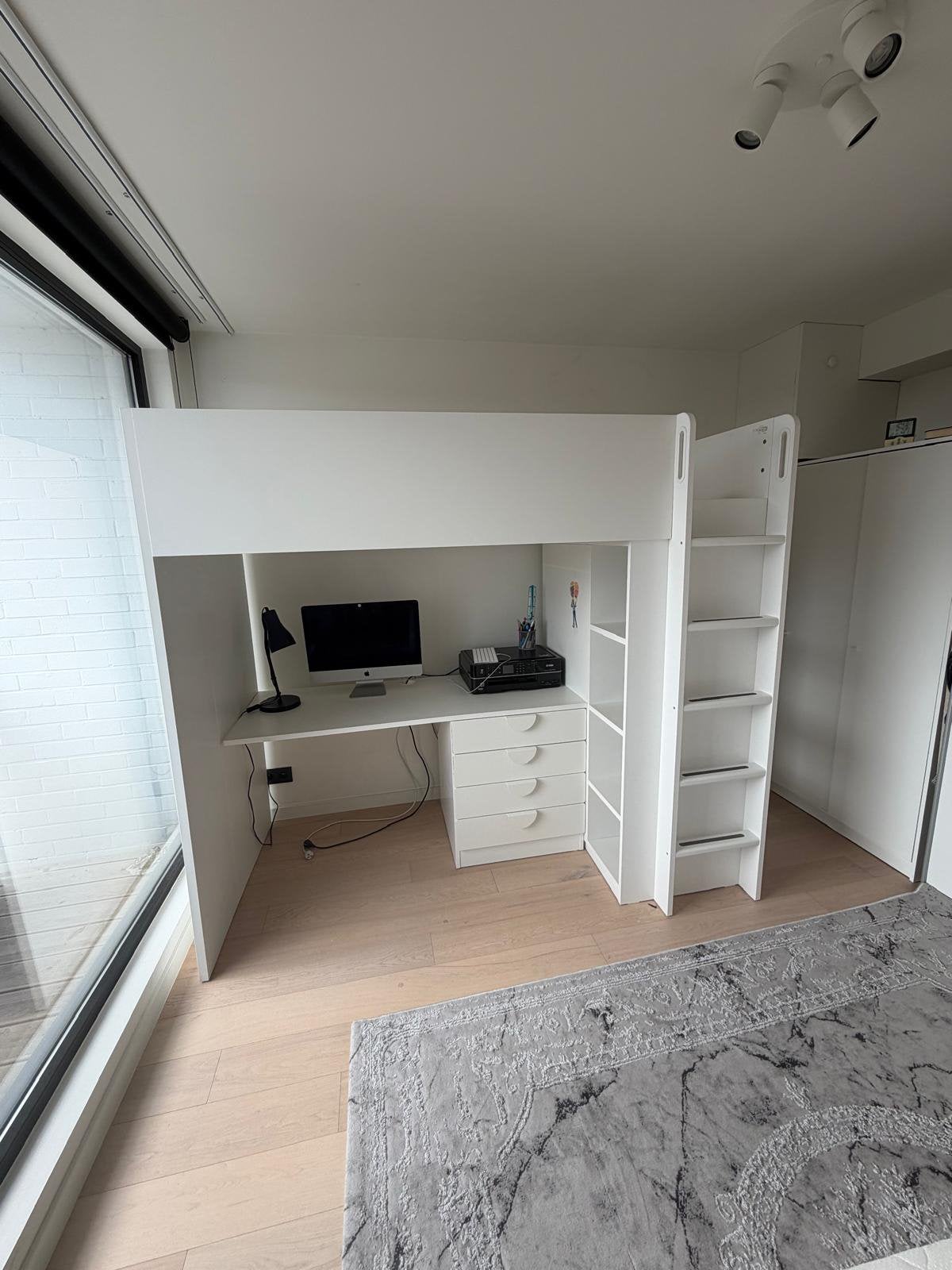 Kinderbed mut bureau IKEA+ kast+matras, Ophalen of Verzenden, Zo goed als nieuw, Matras