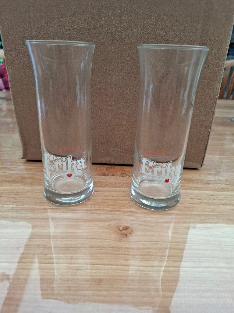 2 verres de Smeets Erika with love, Collections, Enlèvement, Utilisé