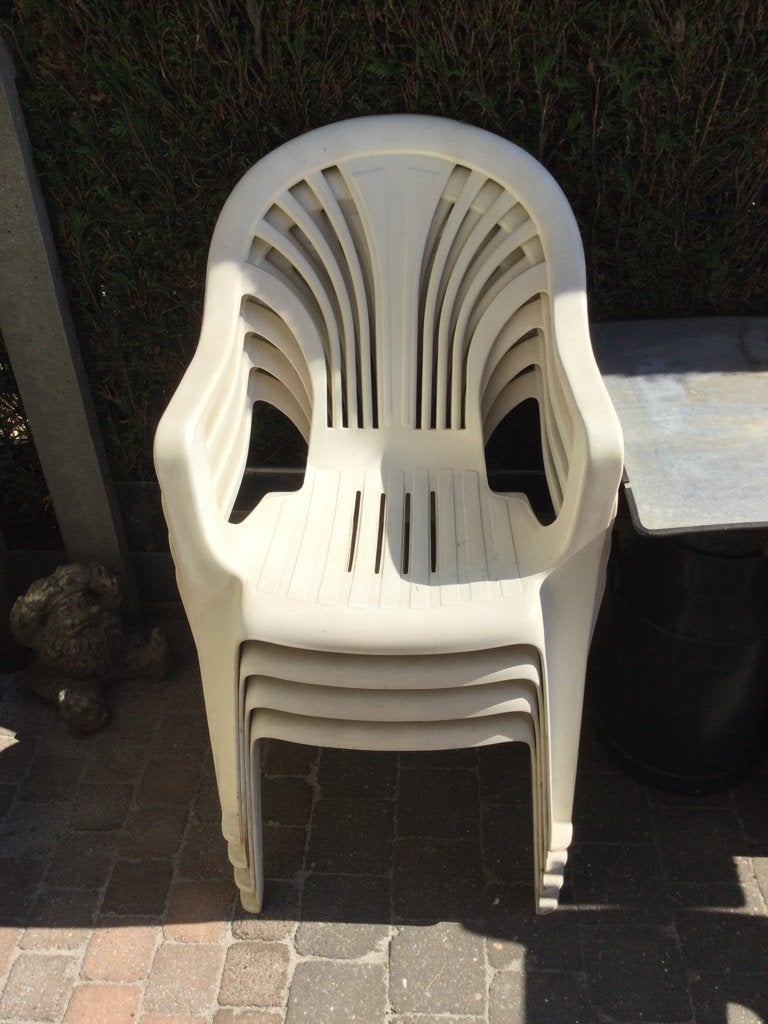 Tuinstoelen, Tuin en Terras, Ophalen, Gebruikt, Stapelbaar