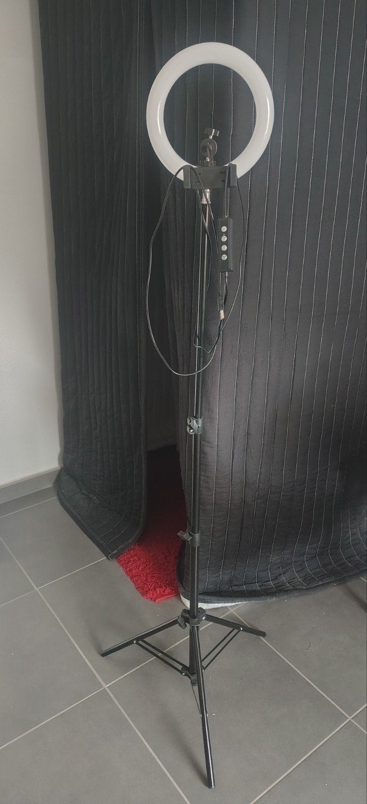 LED Ringlamp met Verstelbaar Statief & Telefoonhouder, Ophalen, Telefoonhouder, Statief