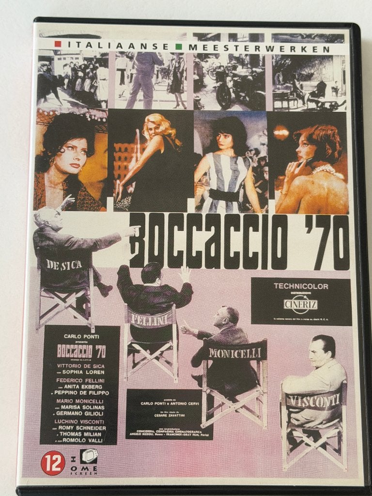 Boccaccio '70 (DVD) Fellini, Visconti, De Sico, Monicelli, Italien, Enlèvement ou Envoi, Néerlandais, Utilisé