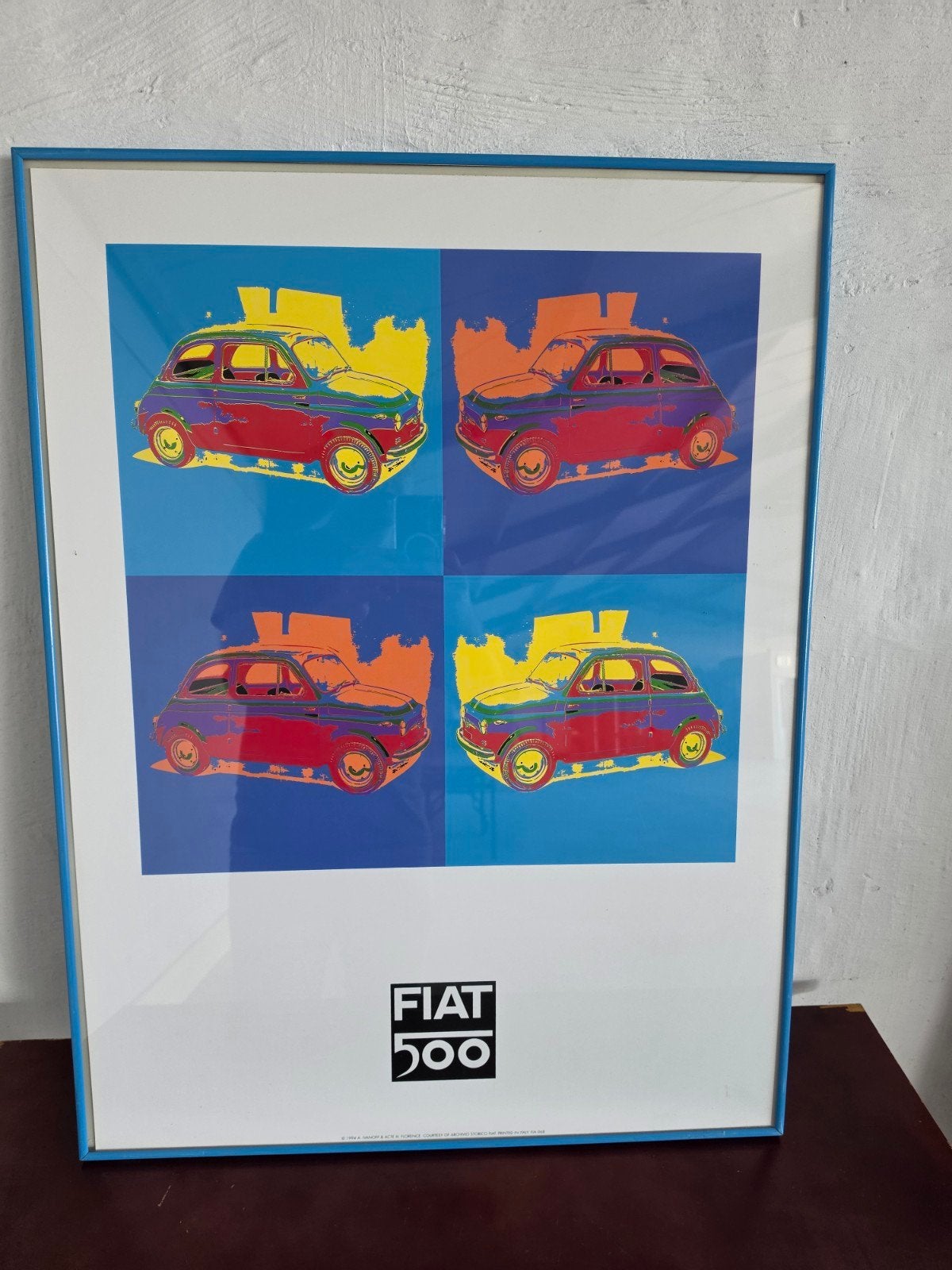 Fiat 500 pop art, Encadré, Enlèvement ou Envoi