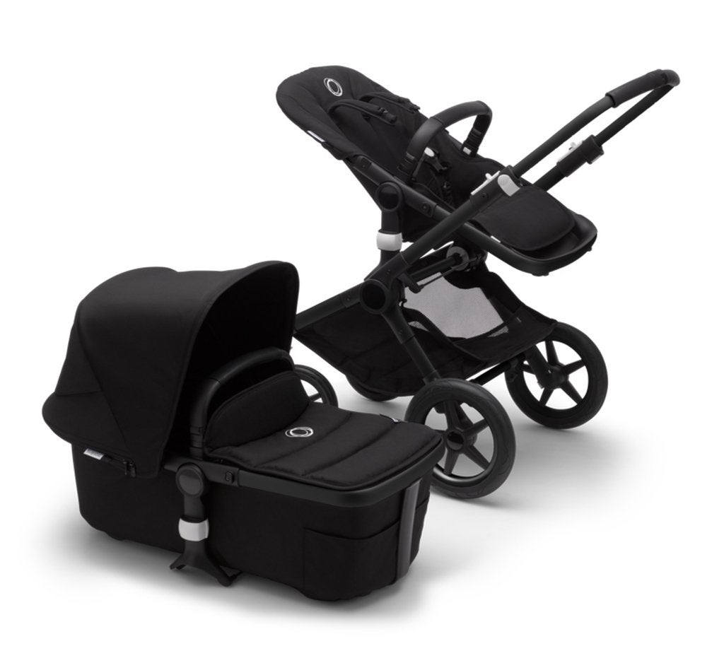 Bugaboo Fox2 kinderwagen zwart met regenhoes en Aerosleep, Ophalen, Gebruikt, Kinderwagen, Bugaboo
