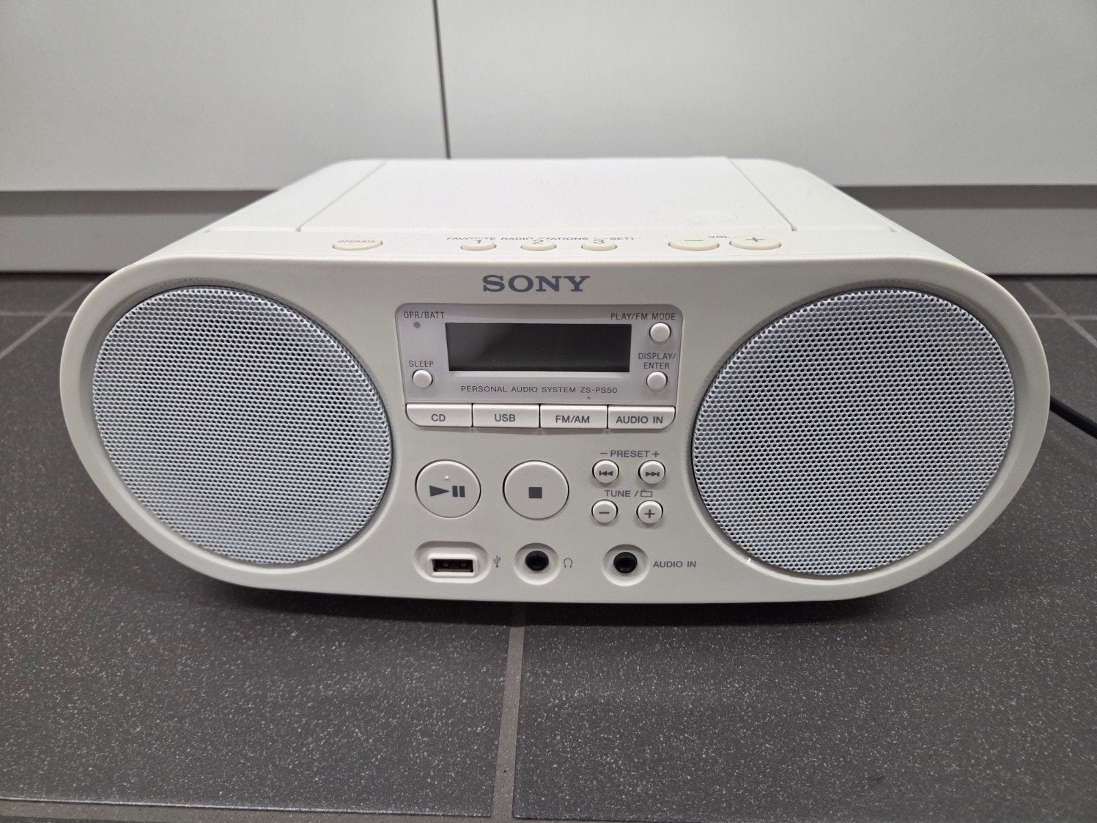 Sony radio cd-speler ZS-PS50, Audio, Tv en Foto, Ophalen of Verzenden, Zo goed als nieuw, Radio, Met cd-speler