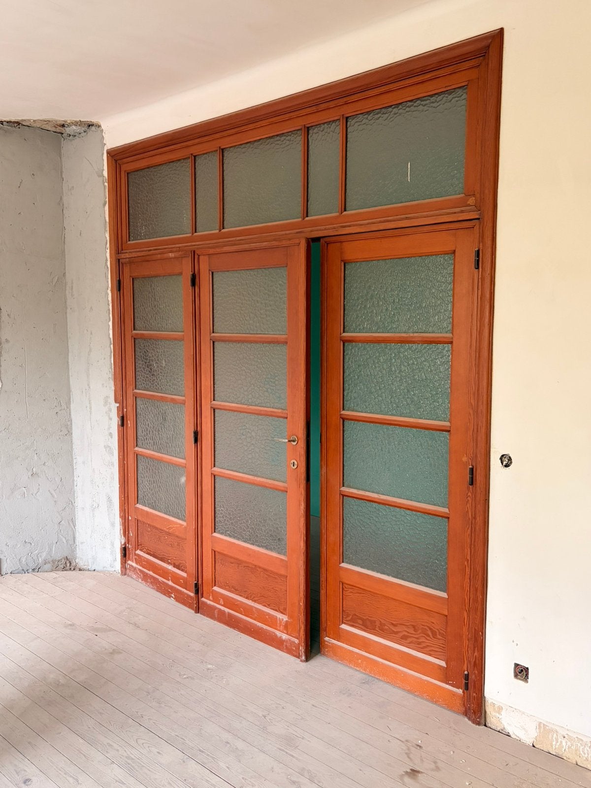 Portes vitre en vois, Bricolage & Construction, Enlèvement, Comme neuf, Bois