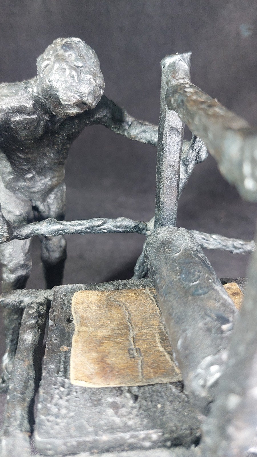 Sculpture métallique de caractère réalisée par un imprimeur, Antiquités & Art, Enlèvement ou Envoi, Statue