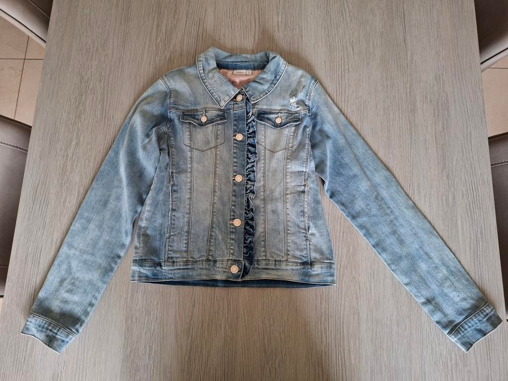 Licht blauw jeansjasje Name it 158, Kinderen en Baby's, Kinderkleding | Maat 158, Meisje, Name it, Ophalen of Verzenden, Zo goed als nieuw