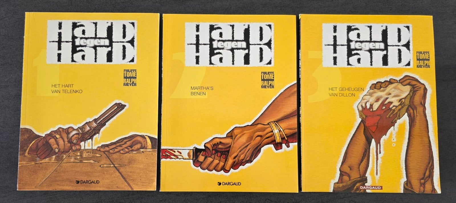 Strips: Hard tegen Hard.    Dargaud, Boeken, Ophalen of Verzenden, Zo goed als nieuw